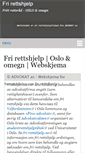 Mobile Screenshot of frirettshjelp.oslo.no